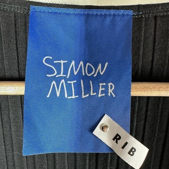 Simon Miller Rib Limosa Black Long Line Open Cardigan Size XS - Picture 4 of 10